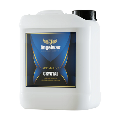 Ark Marine Crystal to effortlessly remove contamination from the glass and chrome