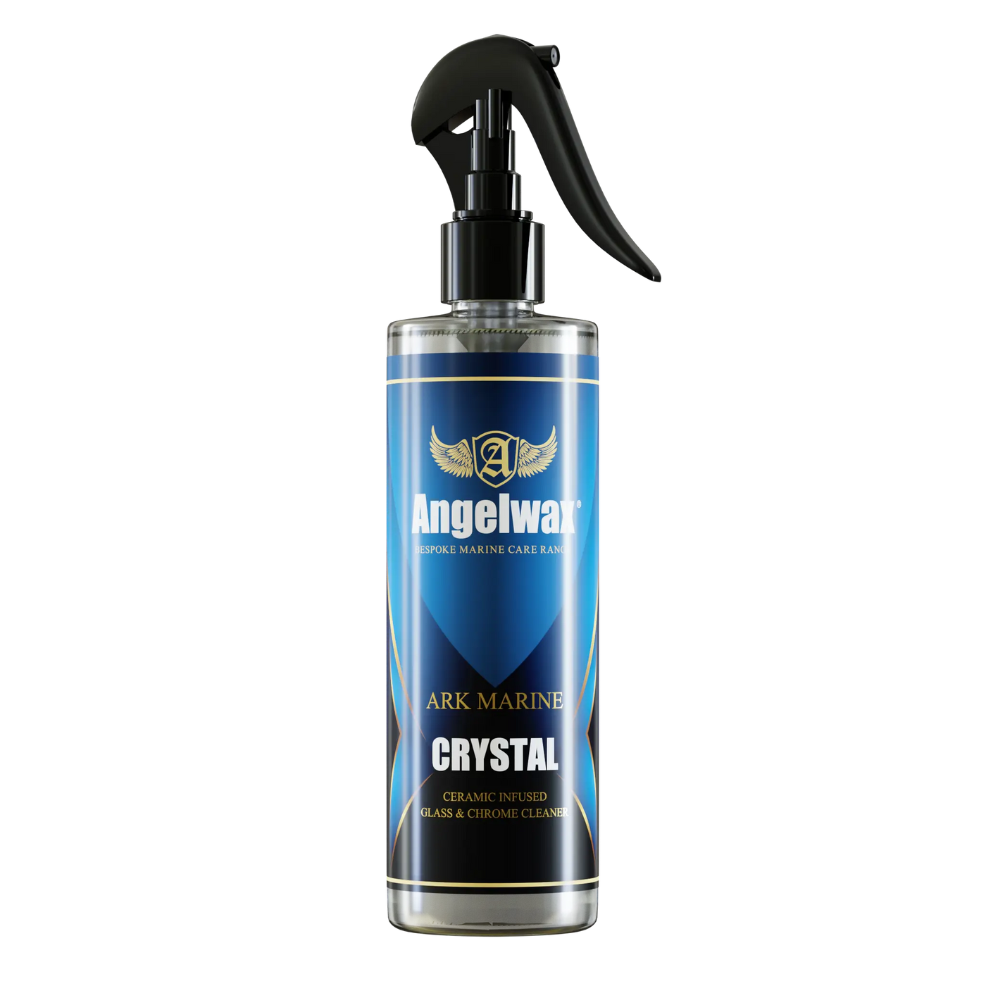 Ark Marine Crystal to effortlessly remove contamination from the glass and chrome