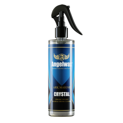 Ark Marine Crystal to effortlessly remove contamination from the glass and chrome