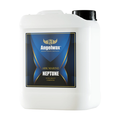 Angelwax Neptune Ultra Heavy Compound  to cut and correct the gelcoat and other painted exterior marine surfaces of boats, yachts and a variety of watercraft.