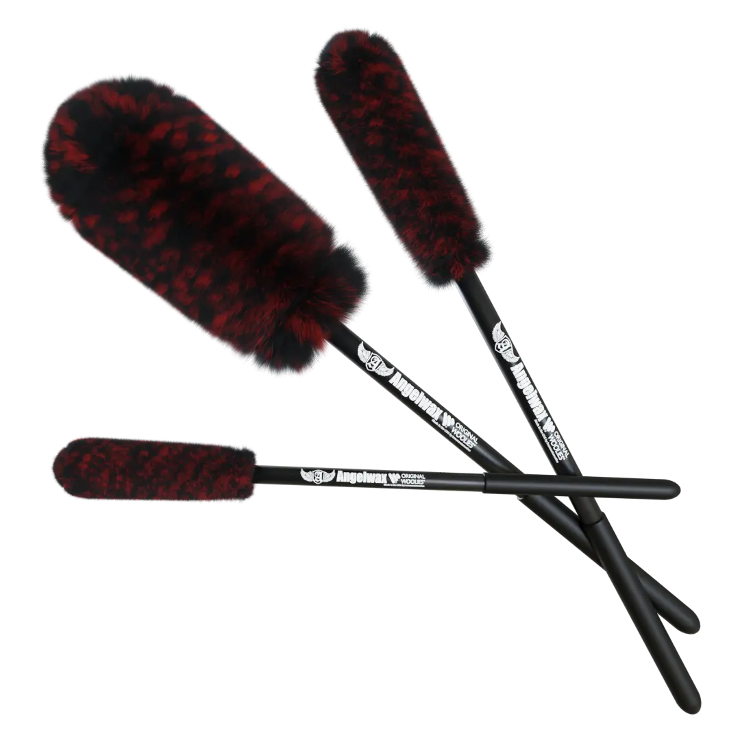 Wheel Woolies Detailing Brush - Angelwax Wheel Woolies Detailing Brush, premium detailing accessory with natural black boar’s hair bristles.