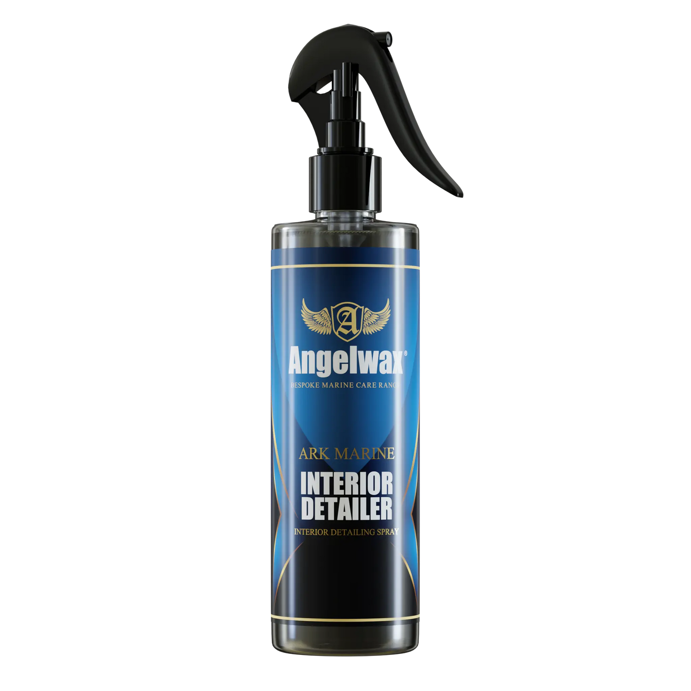 Angelwax Interior Detailer to restore interior surfaces such as varnished wood, vinyl, plastic, stainless steel. within boats, yachts and a variety of watercraft.