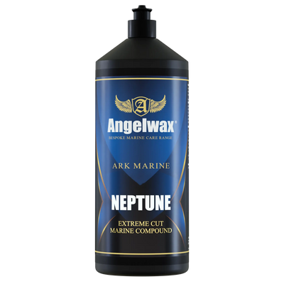 Angelwax Neptune Ultra Heavy Compound  to cut and correct the gelcoat and other painted exterior marine surfaces of boats, yachts and a variety of watercraft.